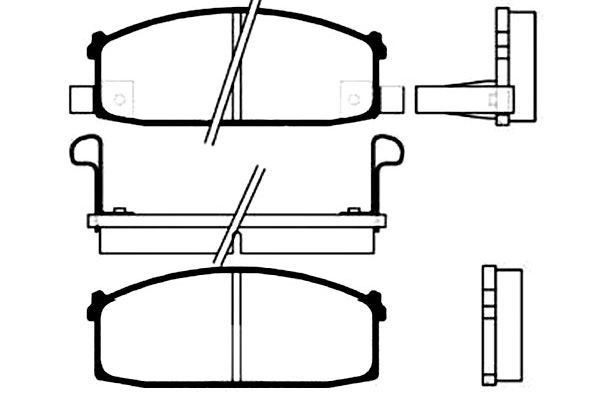 KAVO PARTS Комплект тормозных колодок, дисковый тормоз BP-6509